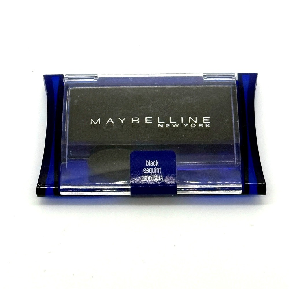 Maybelline Experwear Single Eyeshadow New Old Stock Black Sequint Sealed Black